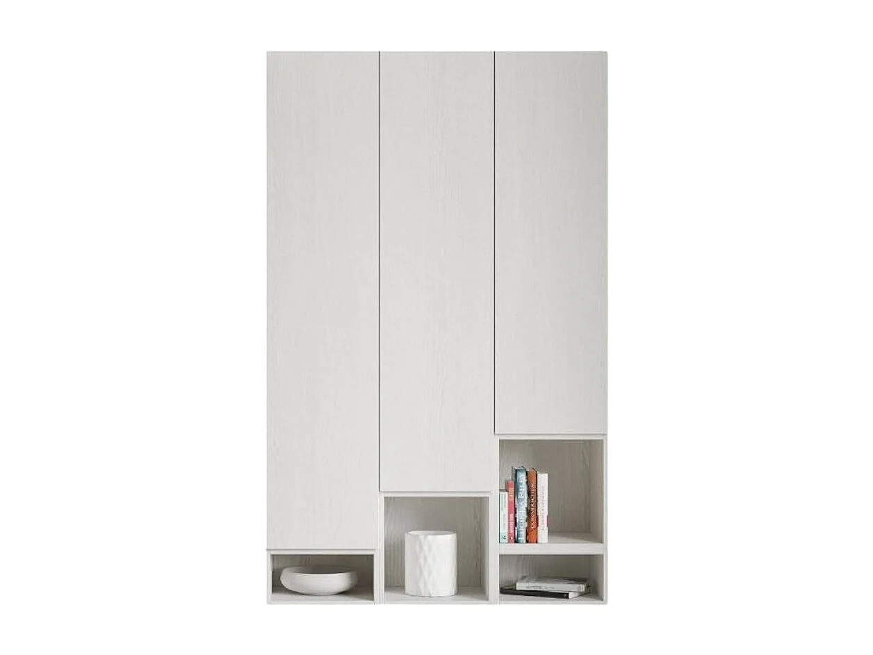 Armoire suspendue modulable blanc Ela - 7 piéces