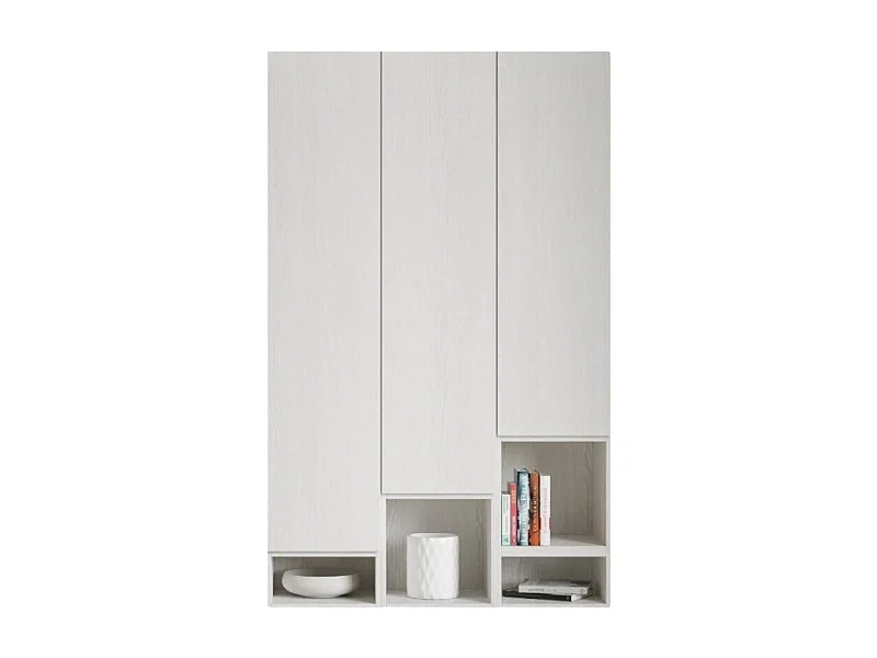 Armoire suspendue modulable blanc Ela - 7 piéces