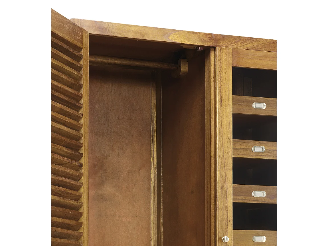 Armario madera maciza Mindy 2 puertas 3 cajones Sotchy 105 cm