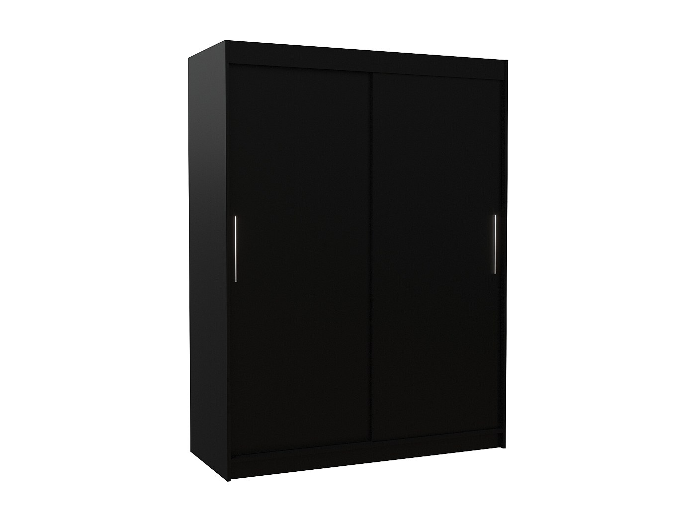 Armoire de chambre à coucher noir 2 portes coulissantes Douva 150cm