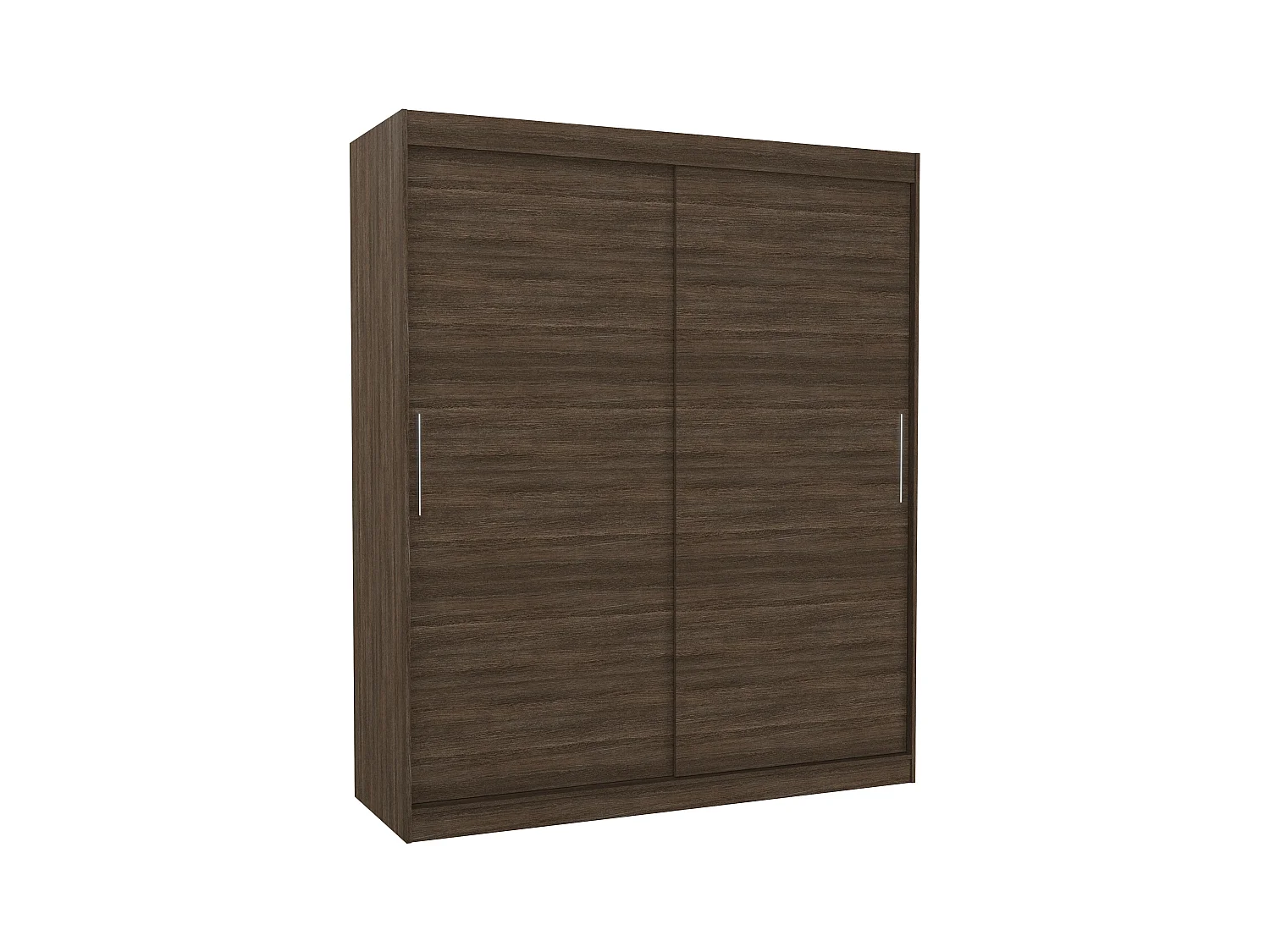 Armoire de chambre à coucher marron 2 portes coulissantes Kelly 180cm