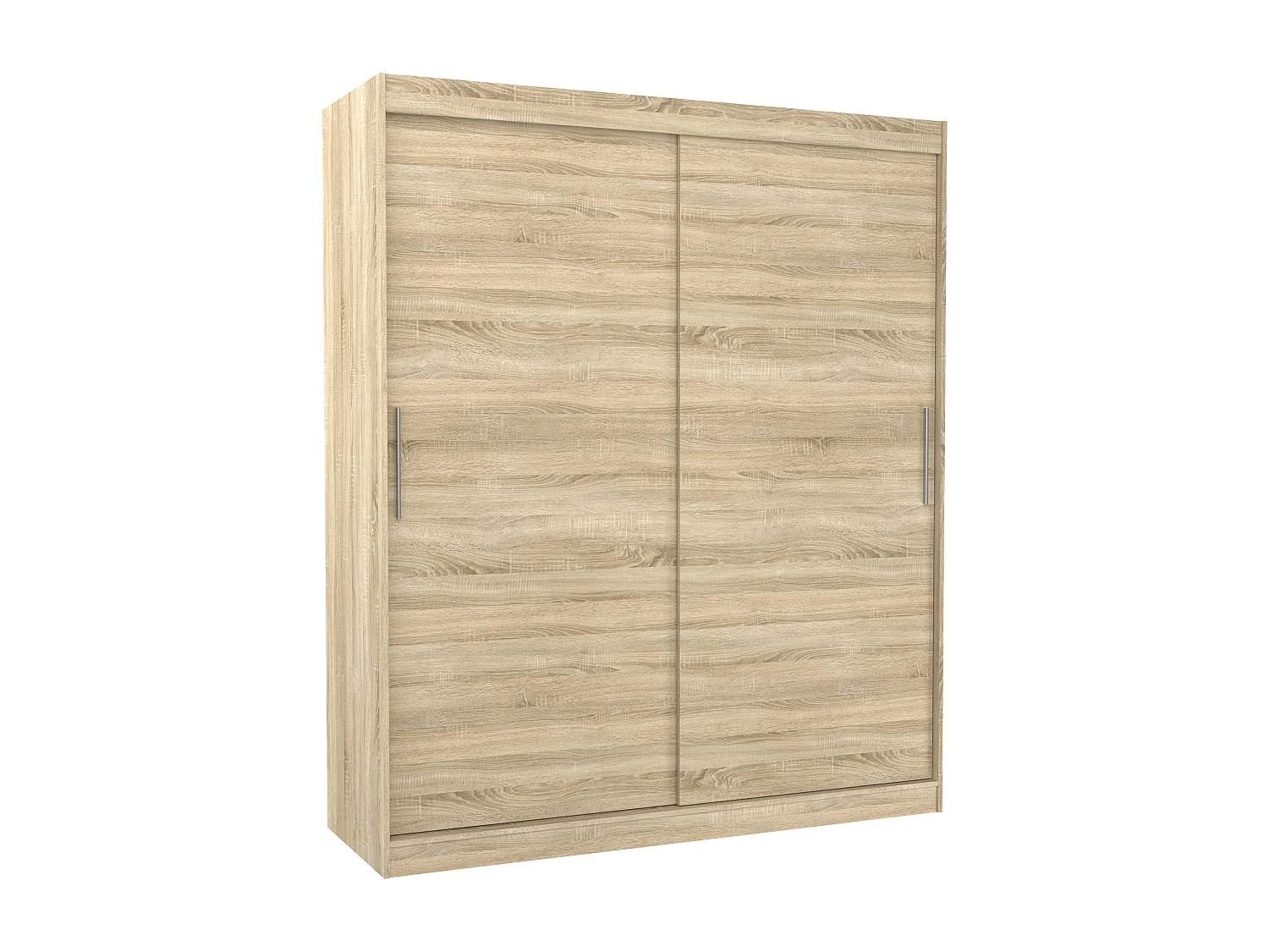 Natuurlijke slaapkamerkast met 2 schuifdeuren Kelly 180 cm