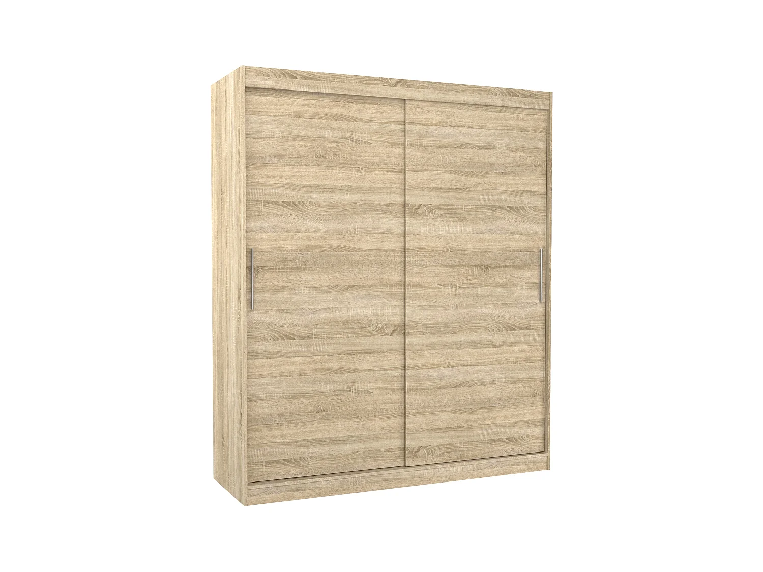 Armoire de chambre à coucher naturel 2 portes coulissantes Kelly 180cm