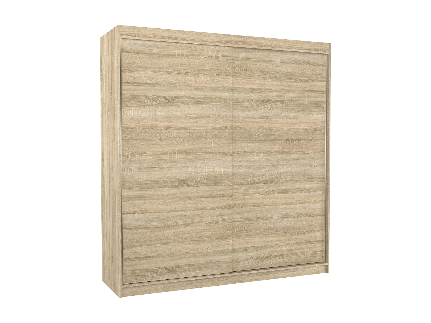 Armoire de chambre d'adulte TERIKA 200cm – Grande capacité-Naturel
