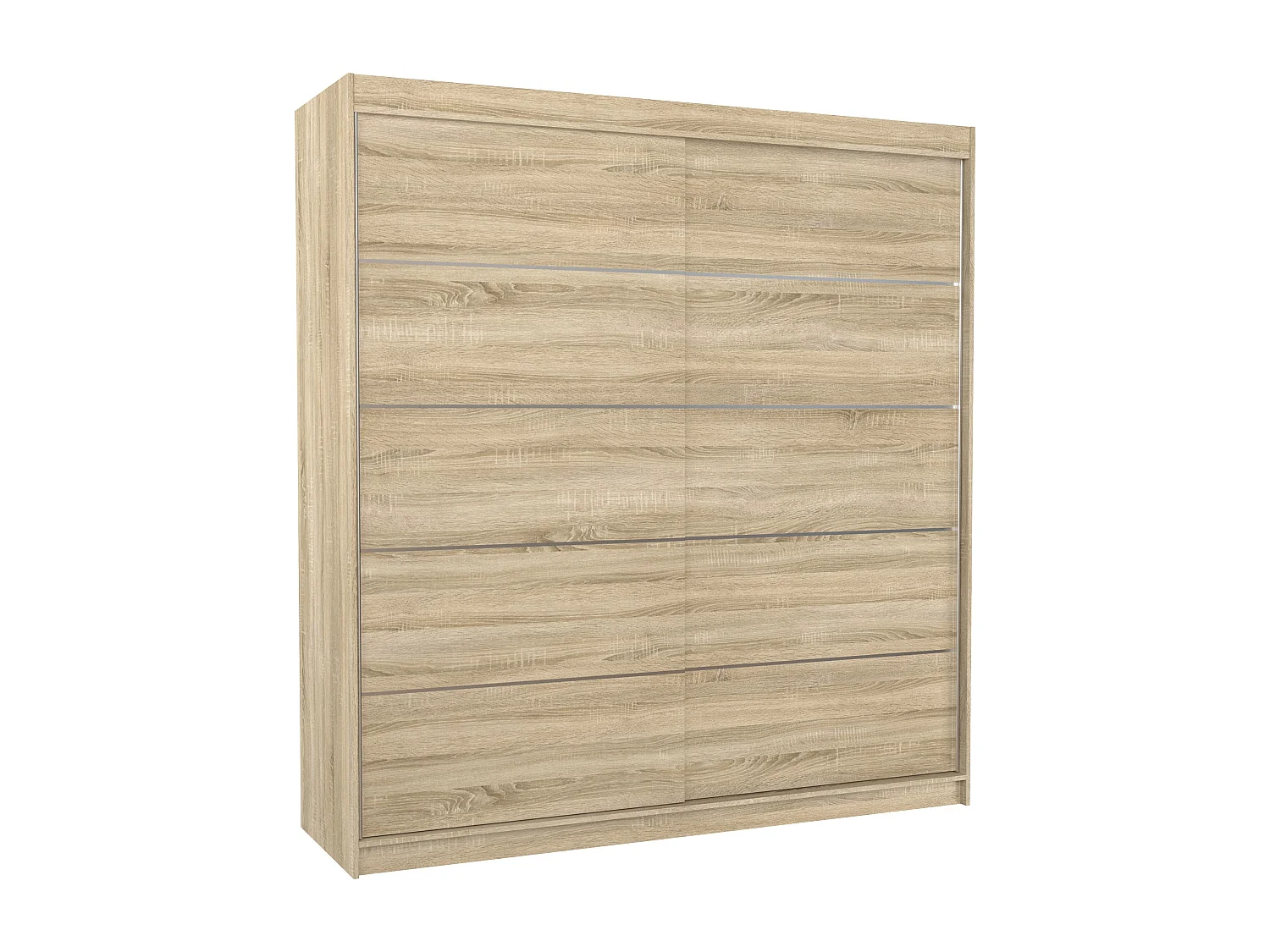 Armoire chambre adulte VONA 200cm – Design contemporain-Naturel