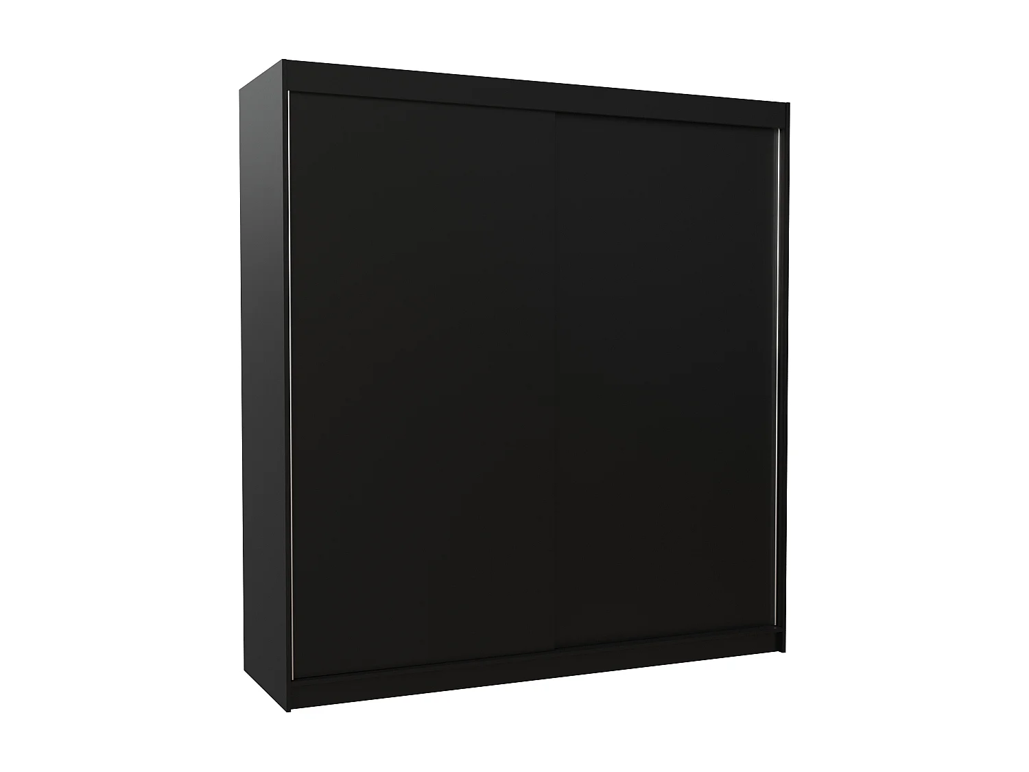 Armoire de chambre d'adulte TERIKA 200cm – Grande capacité-Noir