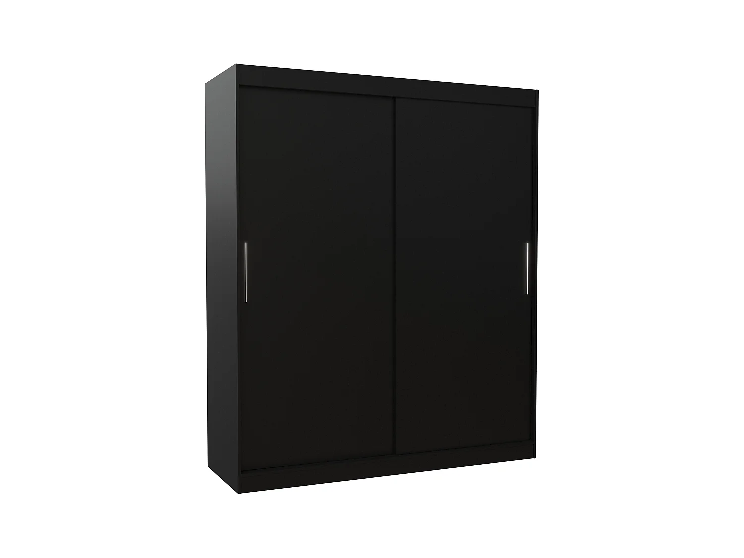 Armoire de chambre à coucher noir 2 portes coulissantes Kelly 180cm