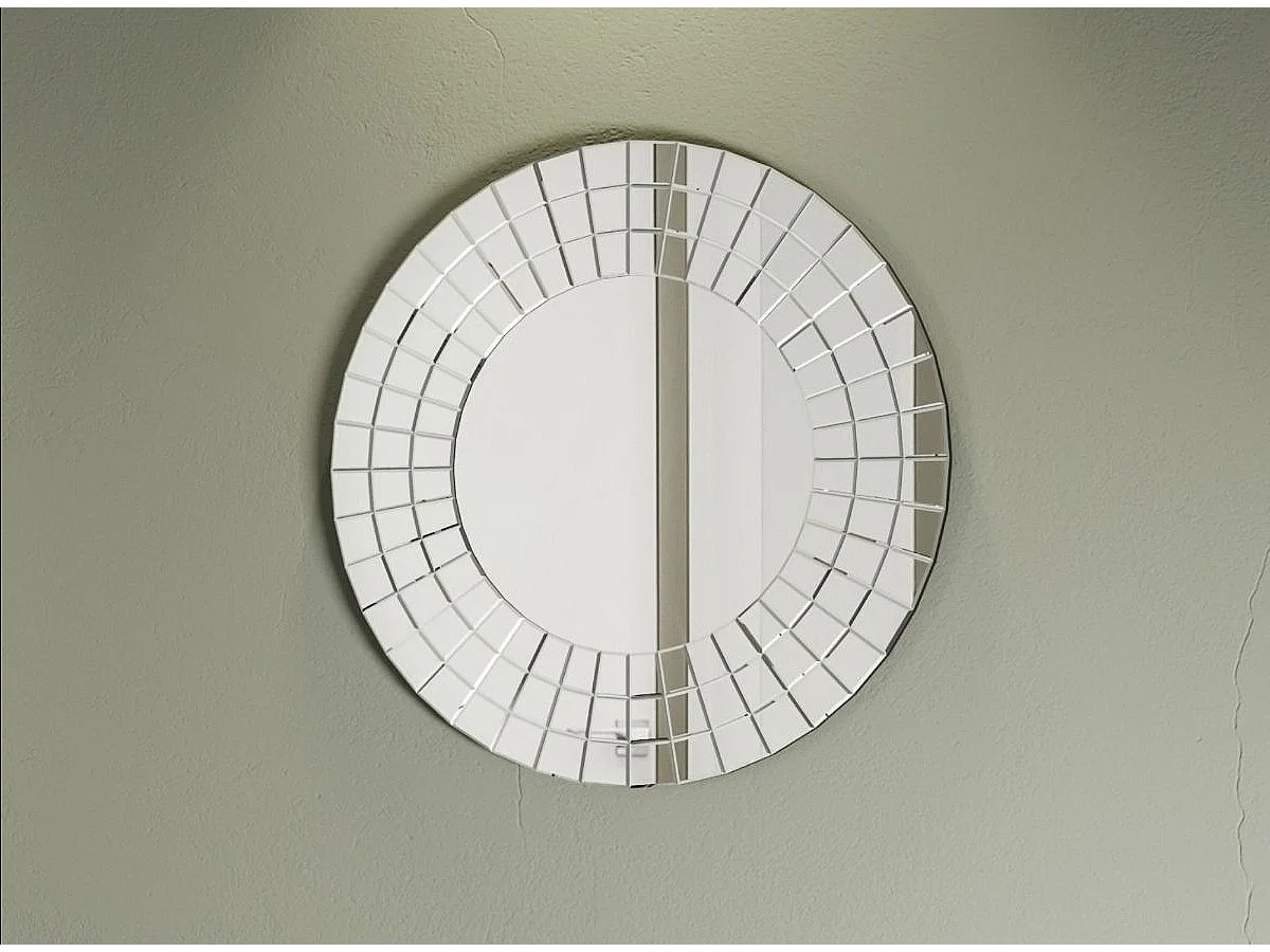 Miroir mural rond et circulaire Soradis 64cm
