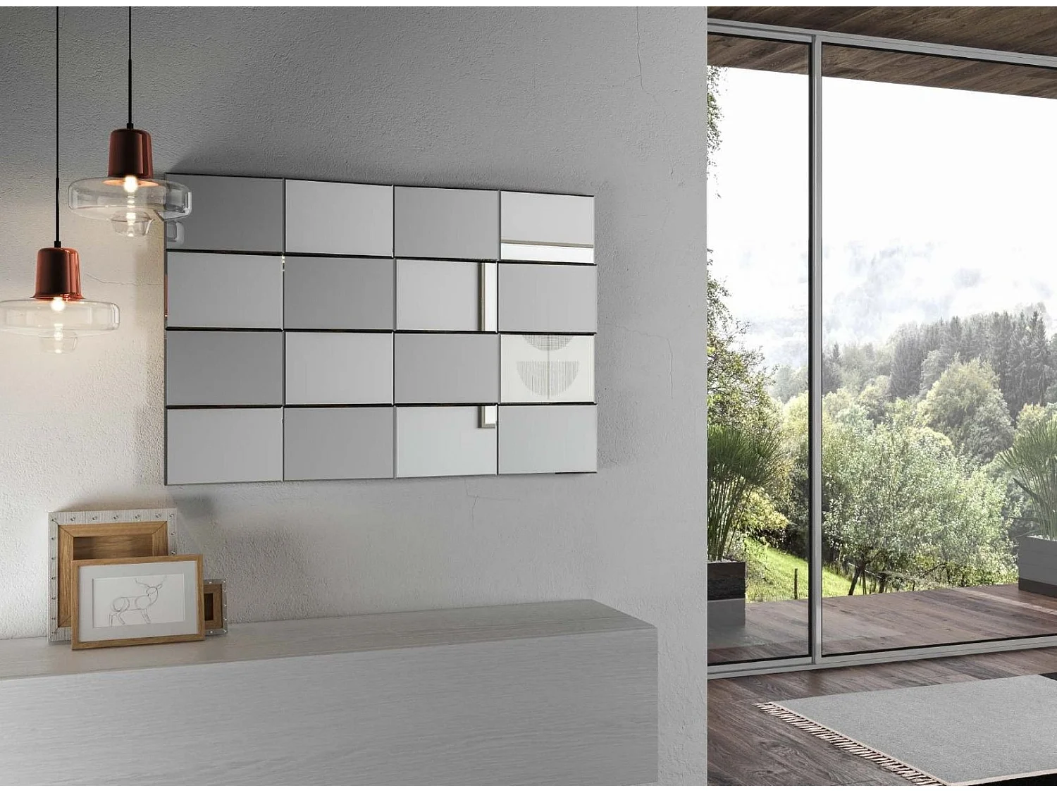 Miroir mural original et design Nokazo 80x120