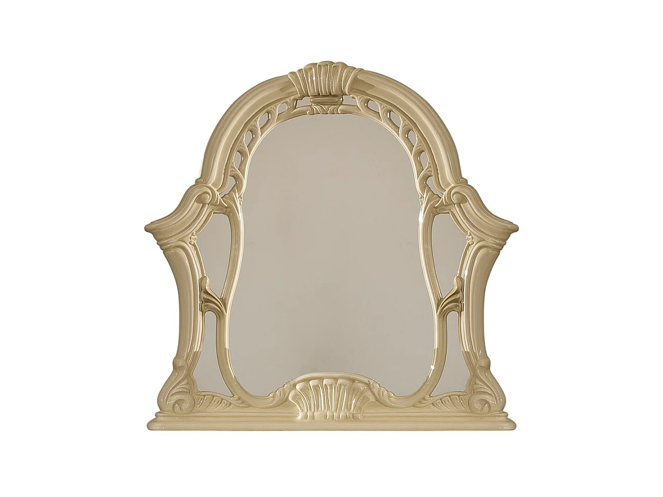 Miroir mural laqué beige Soraya 114cm