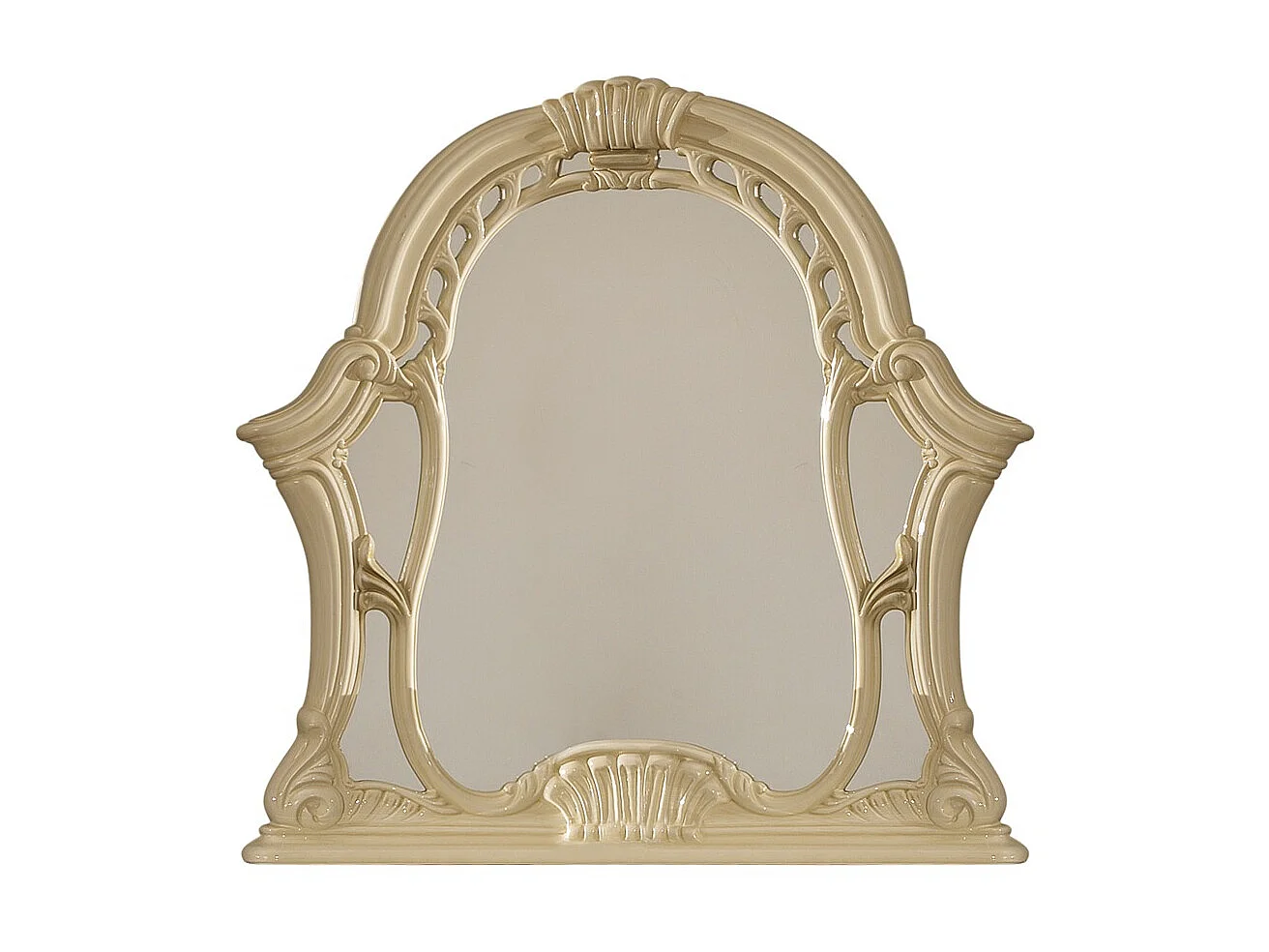 Miroir mural laqué beige Soraya 114cm
