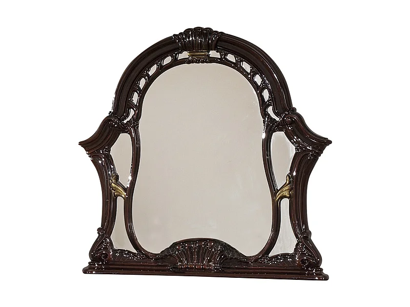 Miroir mural laqué acajou Soraya 114cm