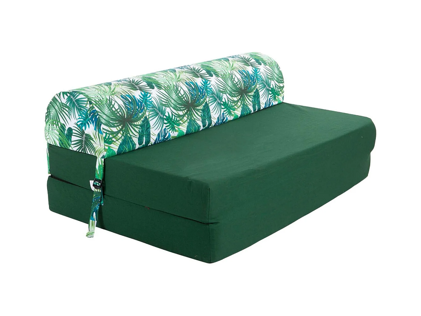 Chauffeuse double en coton coussin imprimé Deep jungle