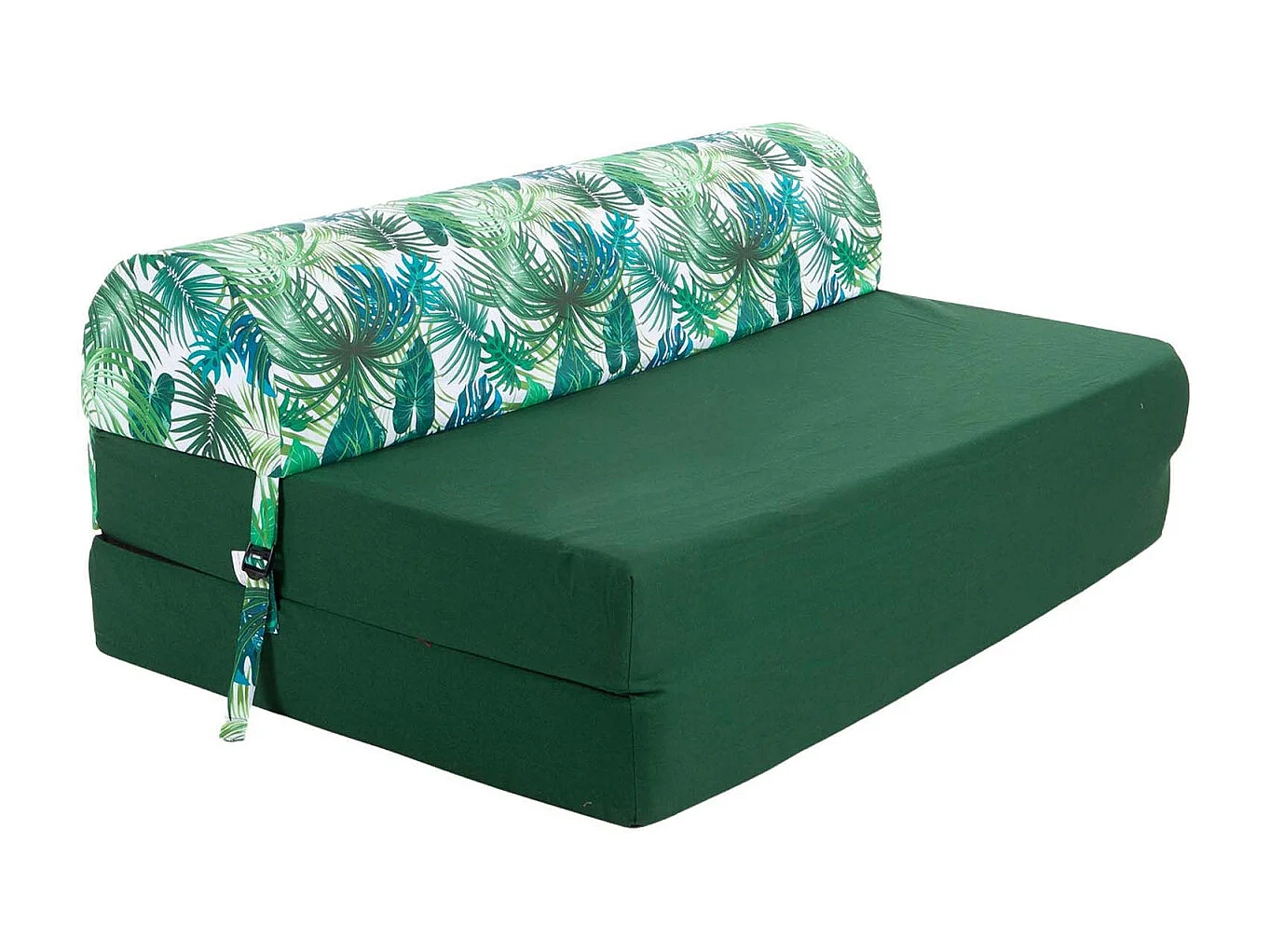Chauffeuse double en coton coussin imprimé Deep jungle
