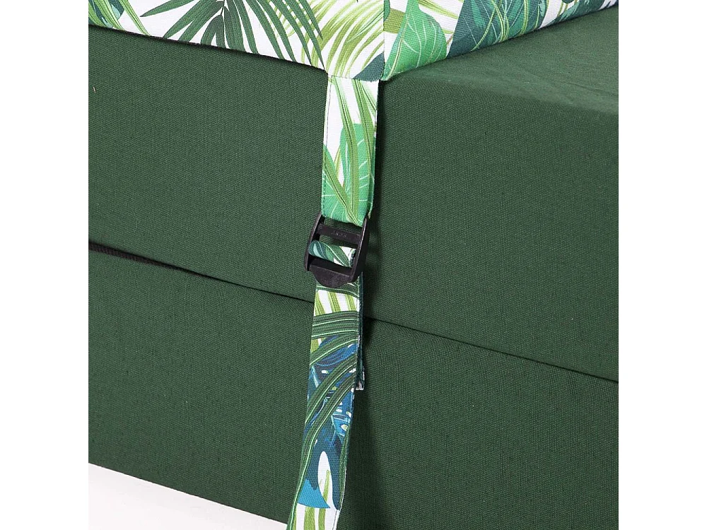 Chauffeuse double en coton coussin imprimé Deep jungle