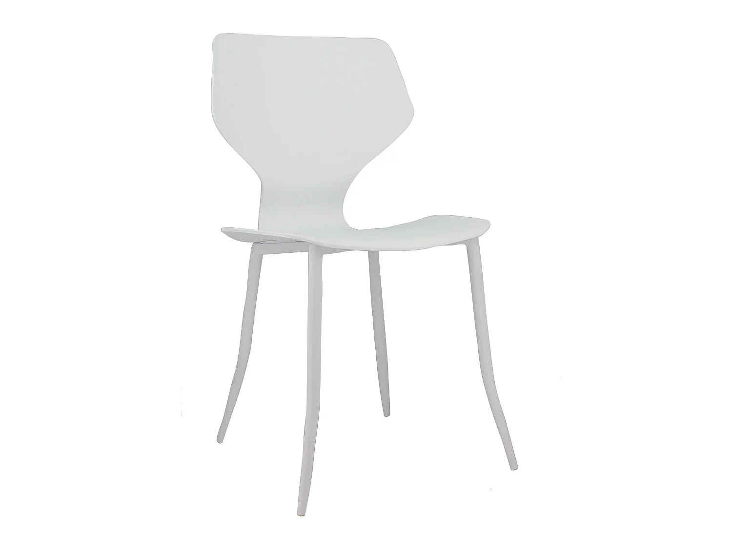 Now's Home - Lot De 4 Chaises Exterieur En Polypropylene Blanc