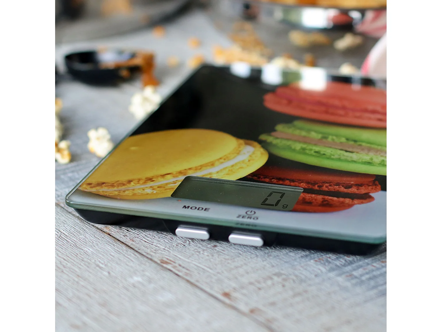 Menastyl - Balance De Cuisine Jade Electronique Avec Decor Macaron 5kg 1g