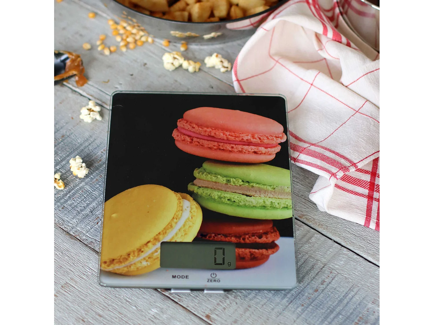 Menastyl - Balance De Cuisine Jade Electronique Avec Decor Macaron 5kg 1g