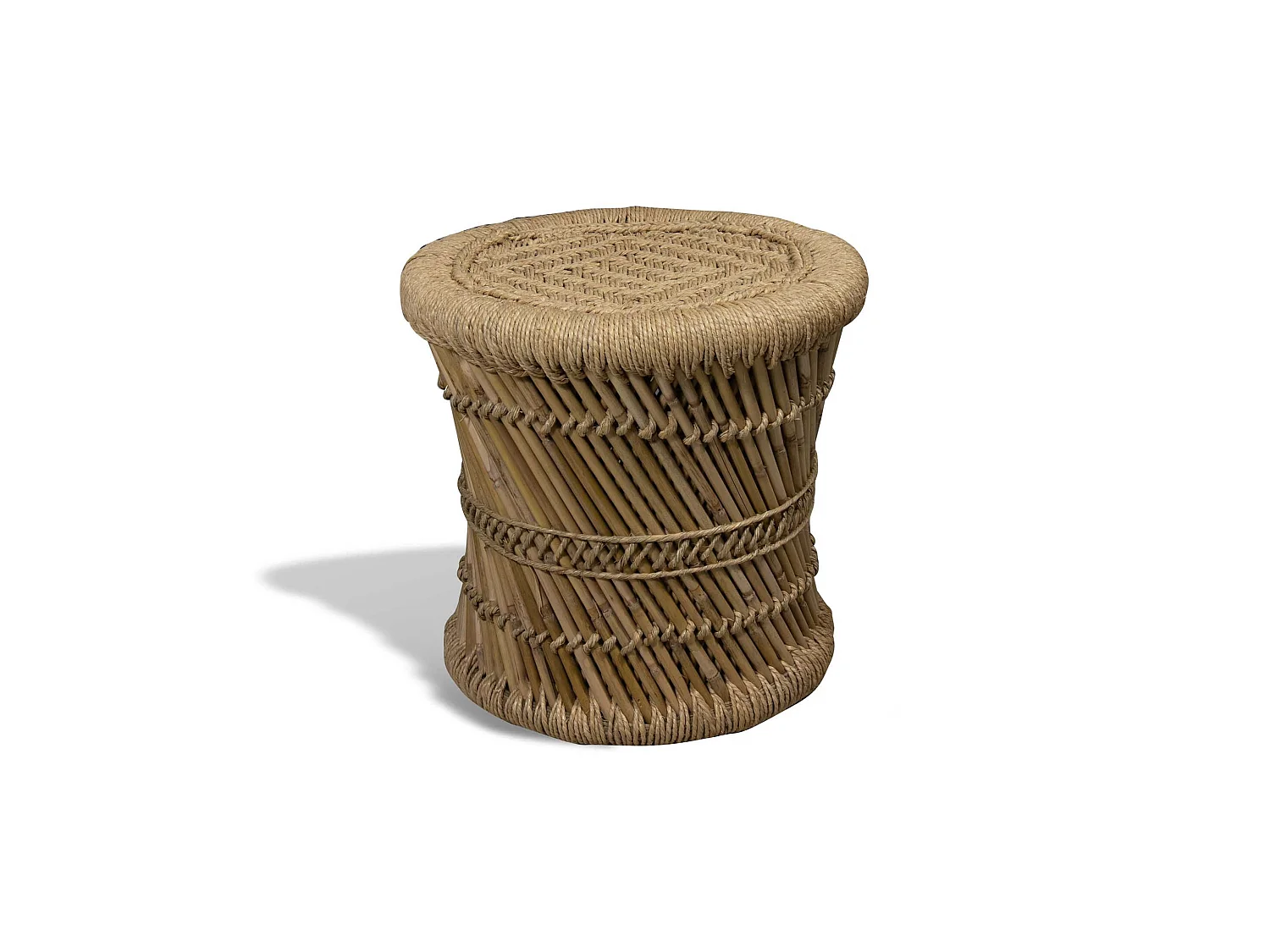 Now's Home - Meuble D'appoint En Bambou Tresse Naturel