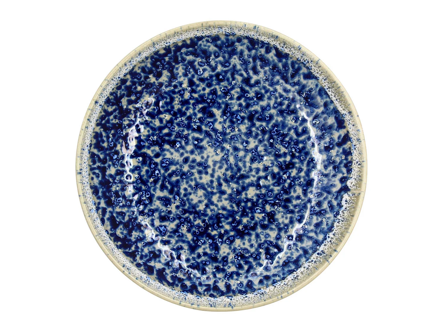 Novastyl - Assiette Grande Calotte Saphir 26cm En Porcelaine Bleu