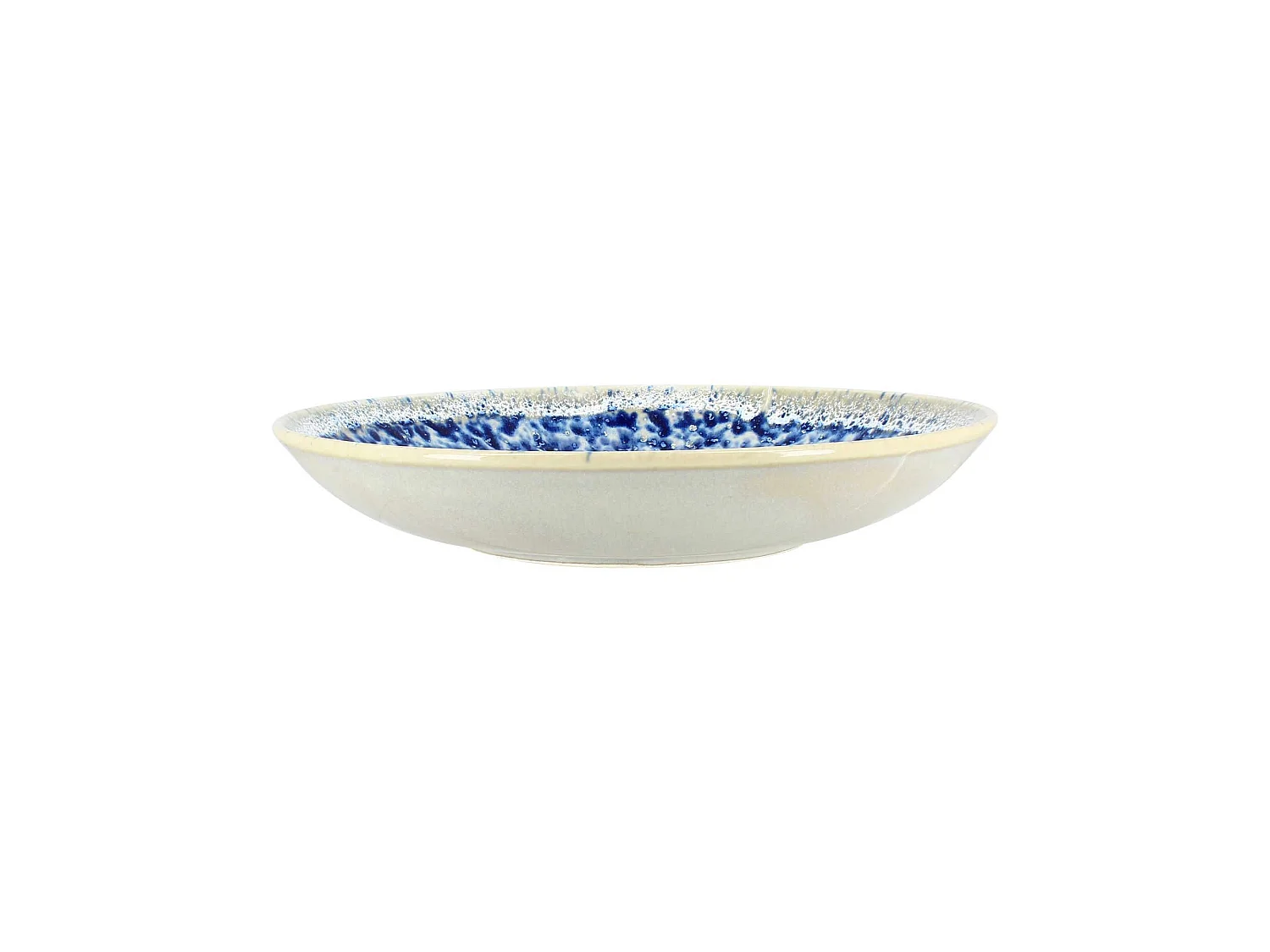 Novastyl - Assiette Grande Calotte Saphir 26cm En Porcelaine Bleu