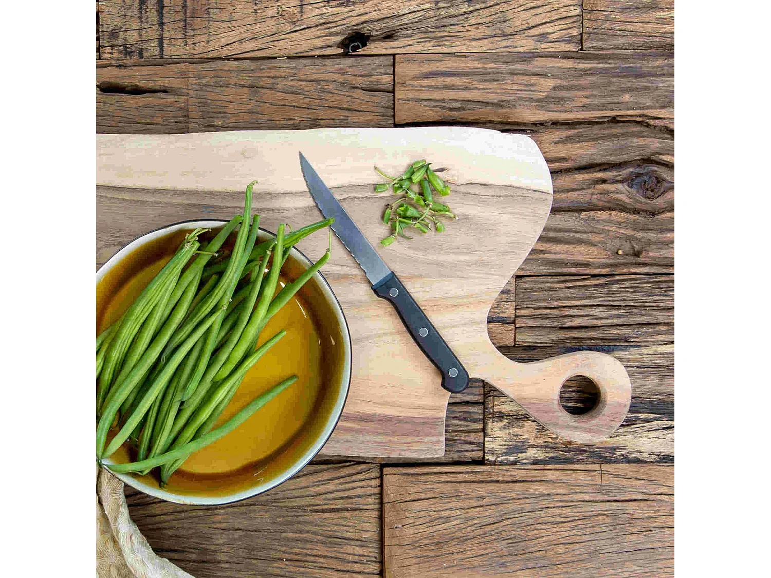 Novastyl - Lot De 6 Couteaux A Steak Lame En Acier Inoxydable Manche Noir