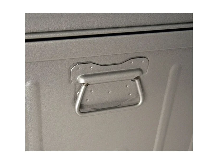 Table basse malle en métal Blanc