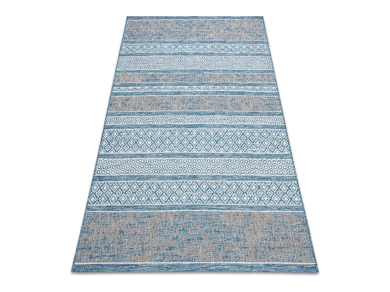 Sisal tapijt SISAL LOFT 21118 BOHO ivoor/zilver/blauw 120x170 cm
