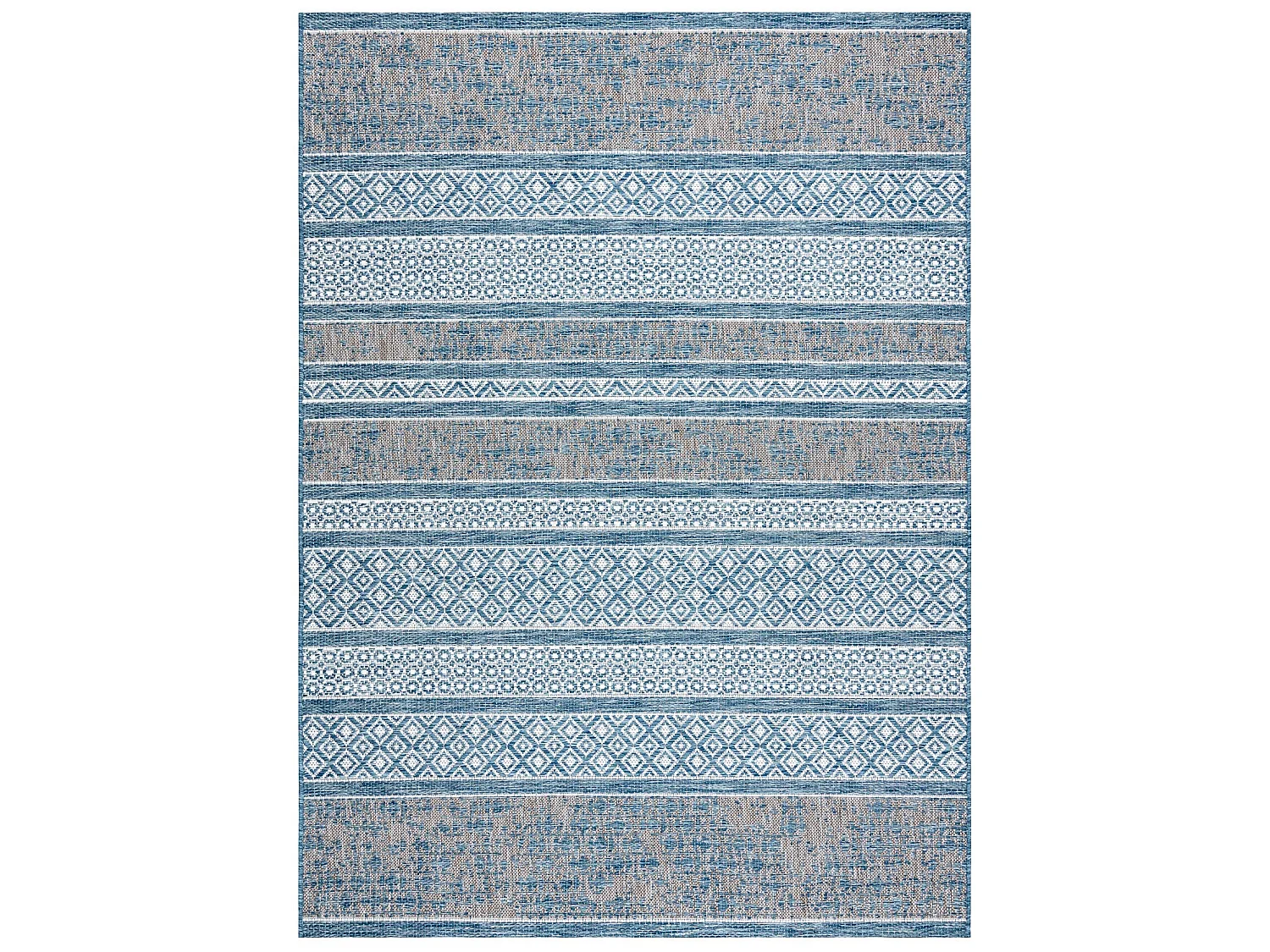 Sisal tapijt SISAL LOFT 21118 BOHO ivoor/zilver/blauw 120x170 cm