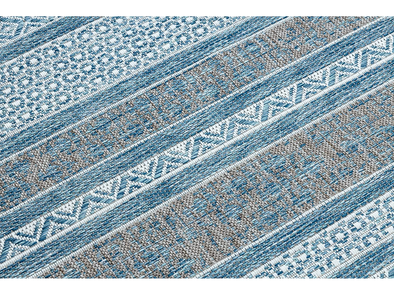 Sisal tapijt SISAL LOFT 21118 BOHO ivoor/zilver/blauw 120x170 cm