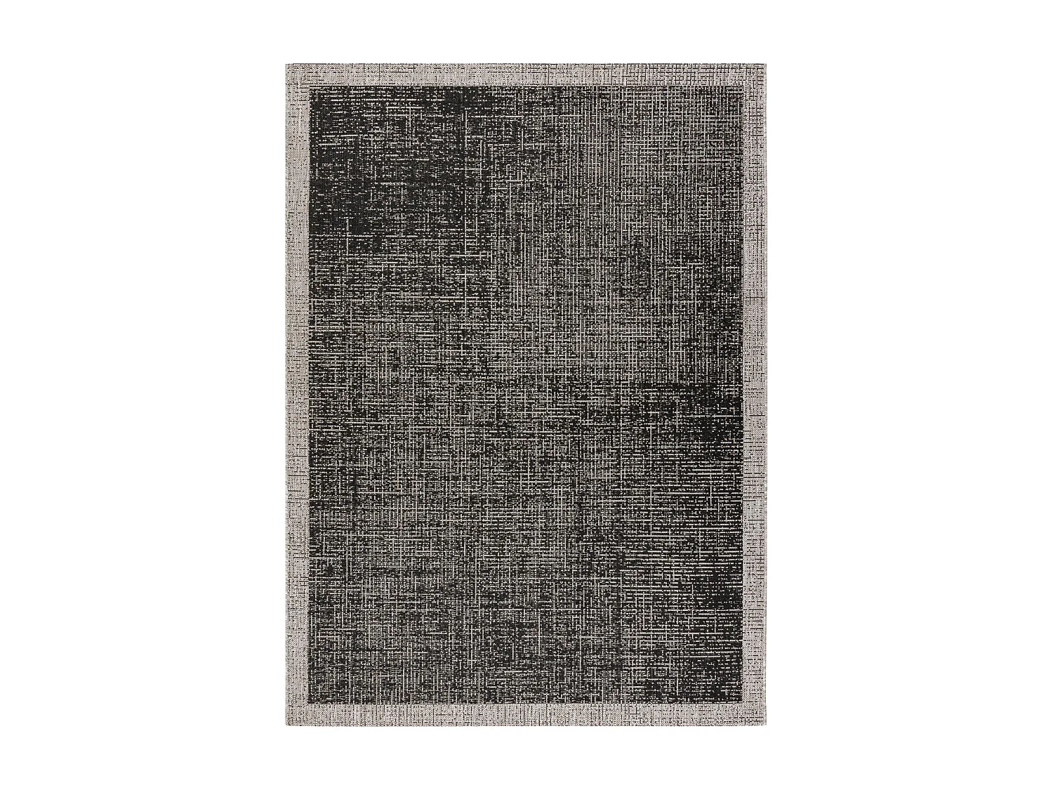 Sisal tapijt SISAL FLOORLUX 20401 Kader zwart / zilver  120x170 cm