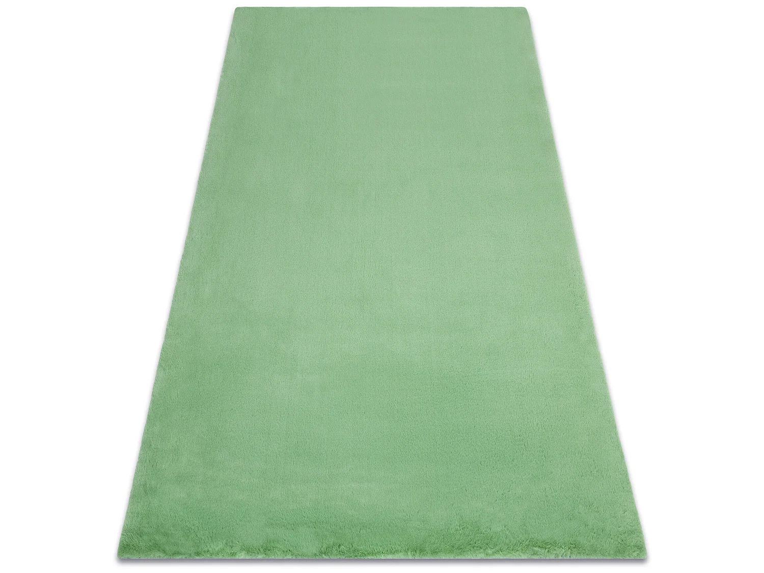 Teppich BUNNY grün IMITATION VON KANINCHENPELZ 140x190 cm
