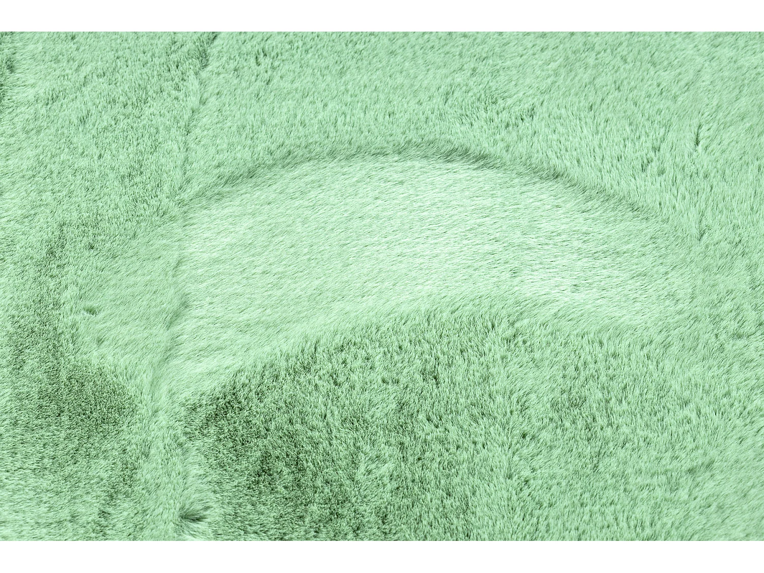 Teppich BUNNY grün IMITATION VON KANINCHENPELZ 140x190 cm