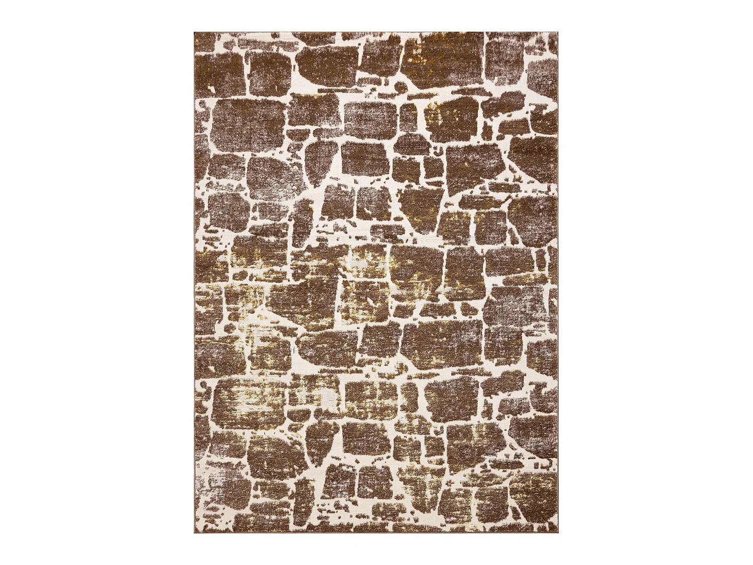 Tapijt MEFE modern 6184 Straatstenen , - Structureel, twee poolhoogte  120x170 cm