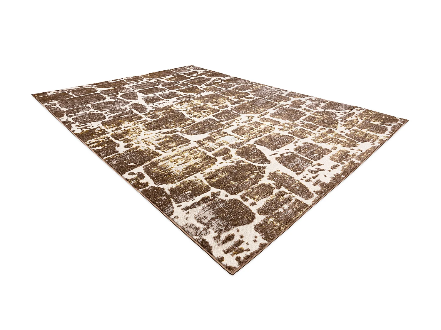 Tapijt MEFE modern 6184 Straatstenen , - Structureel, twee poolhoogte  120x170 cm