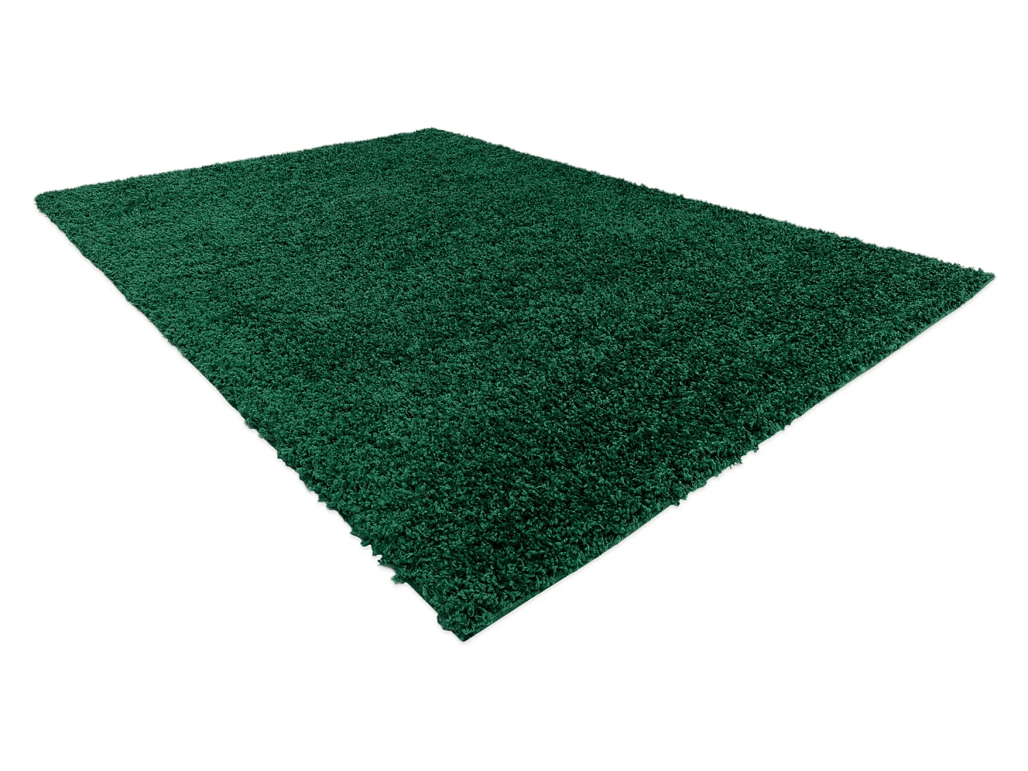 Tapis SOFFI shaggy 5cm bouteille verte 80x150 cm