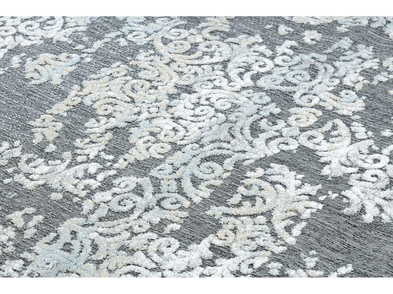 Tapijt Structureel SOLE D'3812 Ornament Plat geweven, twee poolhoogte, 140x190 cm