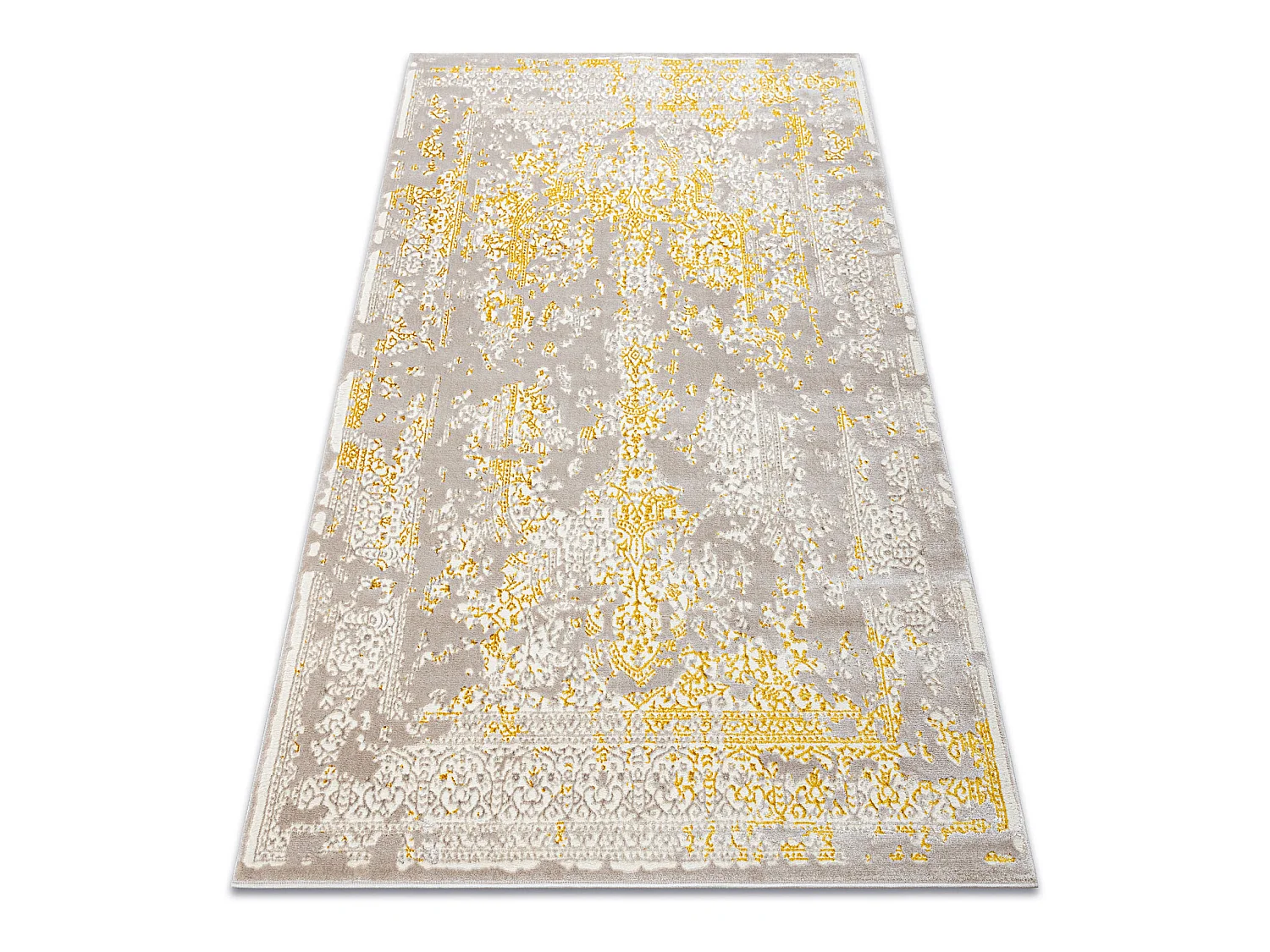 Tapijt CORE 3807 Ornament Vintage - structureel, twee lagen vlies, bei 80x150 cm