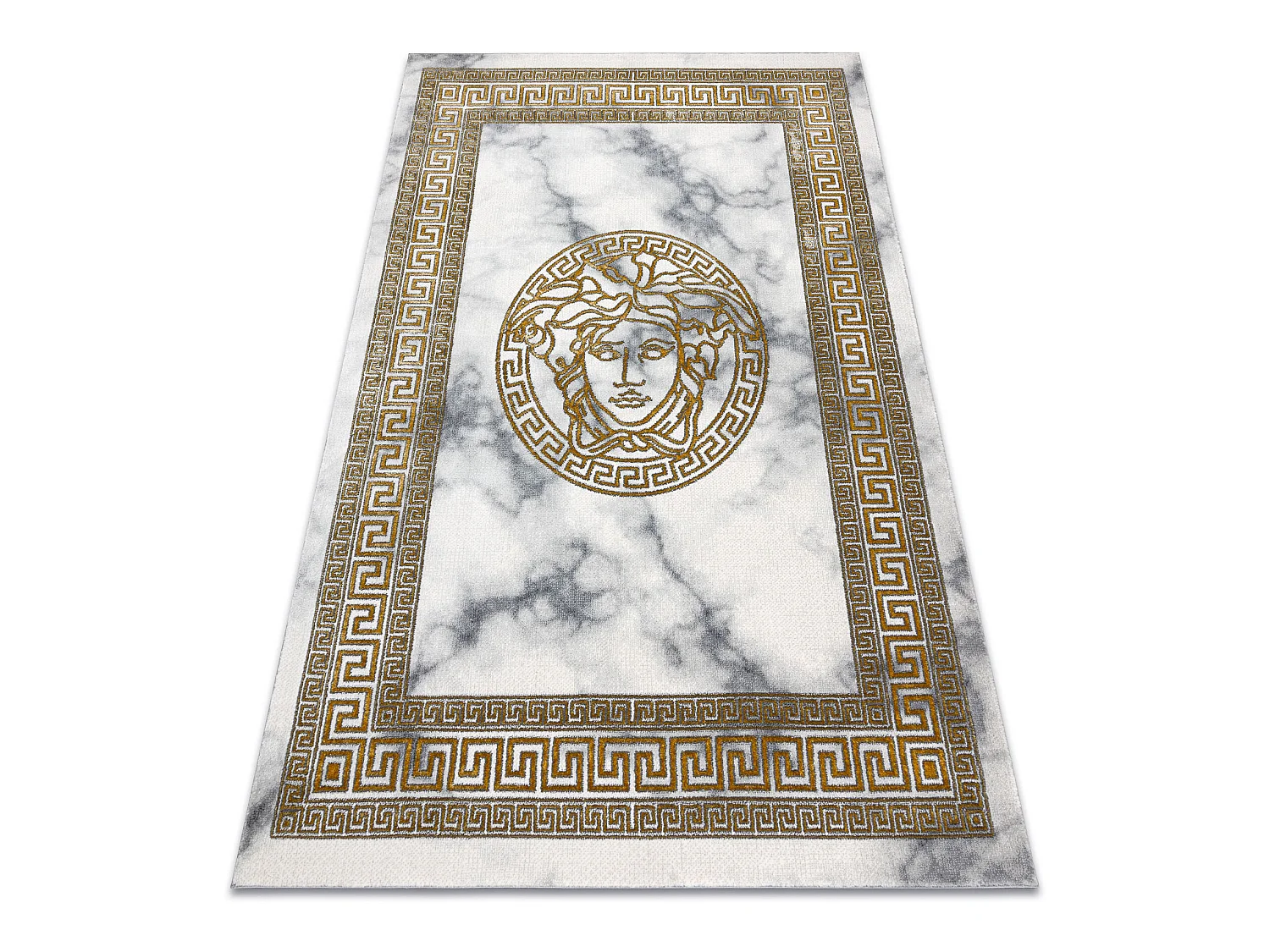 Tapijt EMERALD exclusief 1011 glamour, kwal grieks kader room / goud 120x170 cm