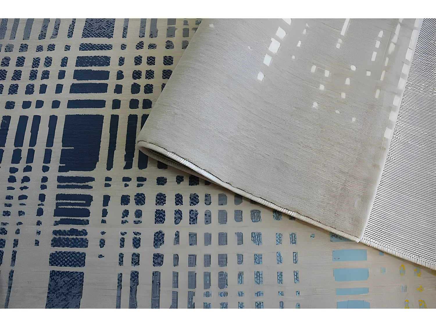 Tapis SCANDI 18216/051 - RAYURES À CARREAUX 160x230 cm