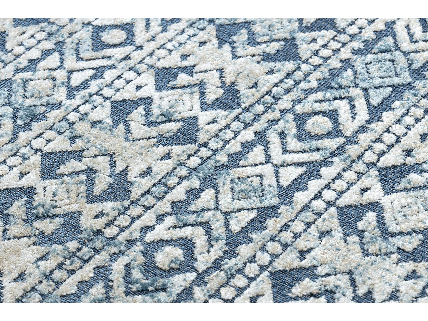 Tapijt Structureel SOLE D3732 Azteeks, diamanten Plat geweven, twee po 140x190 cm