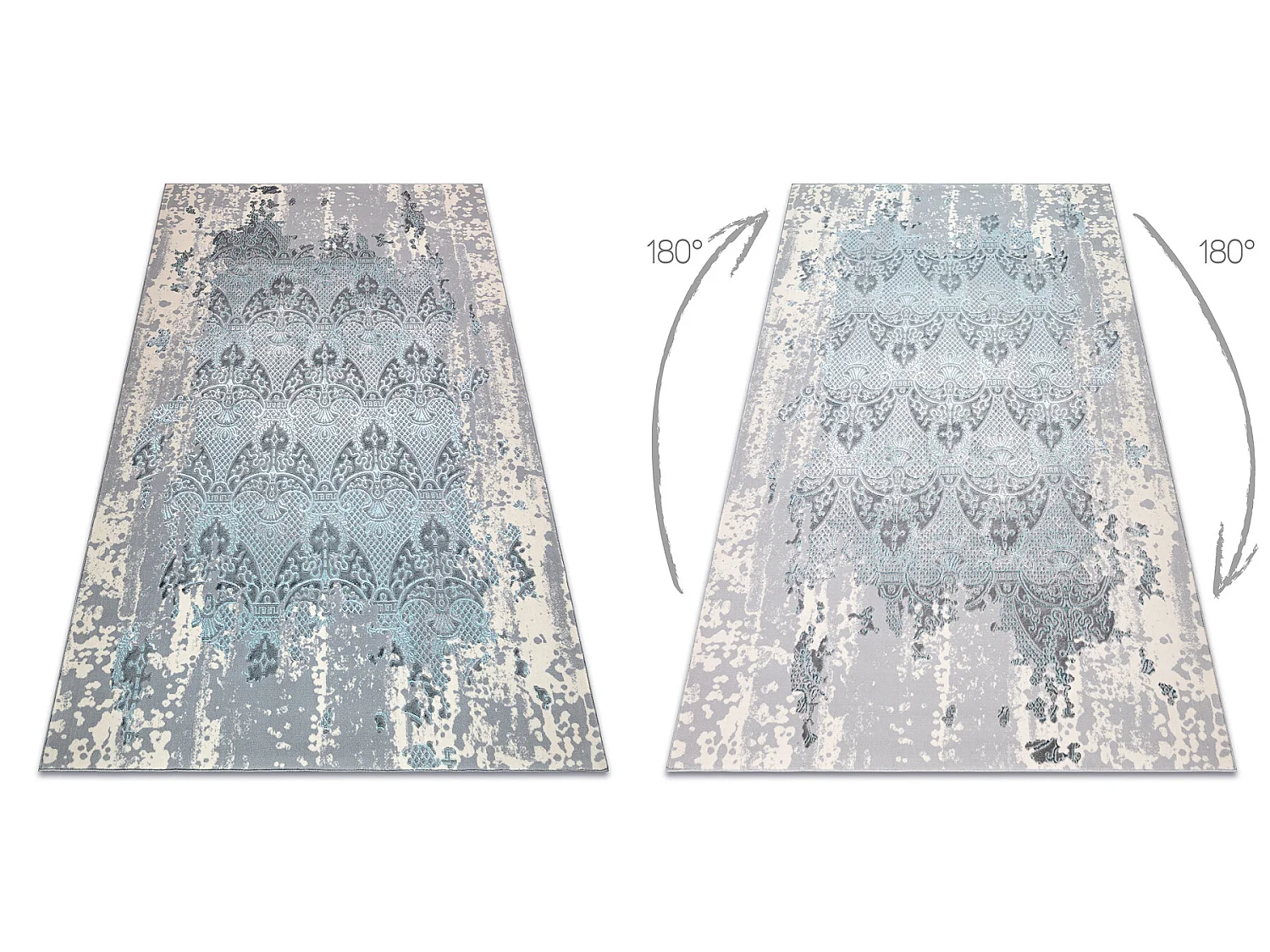 Tapis CORE W3824 Ornament Vintage - structurel, deux niveaux de mollet 120x170 cm