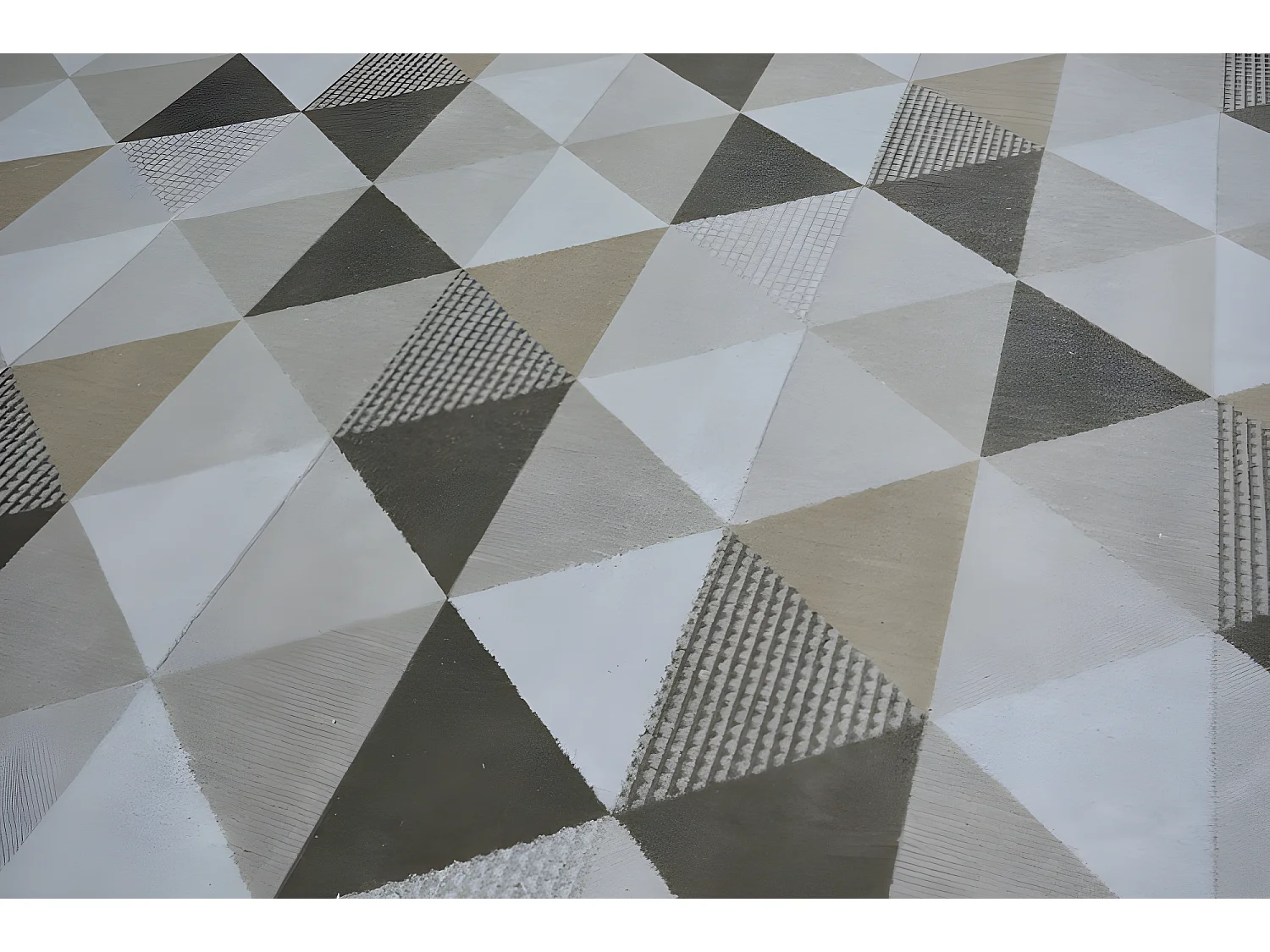 Tapete NOBIS 84166 creme - Triângulos 160x230 cm