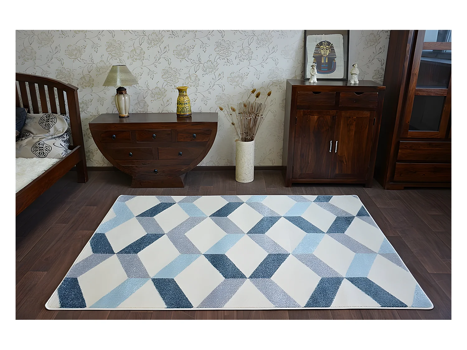 Tapijt NORDIC OPTIC crème/grijskleuring FD284 140x190 cm