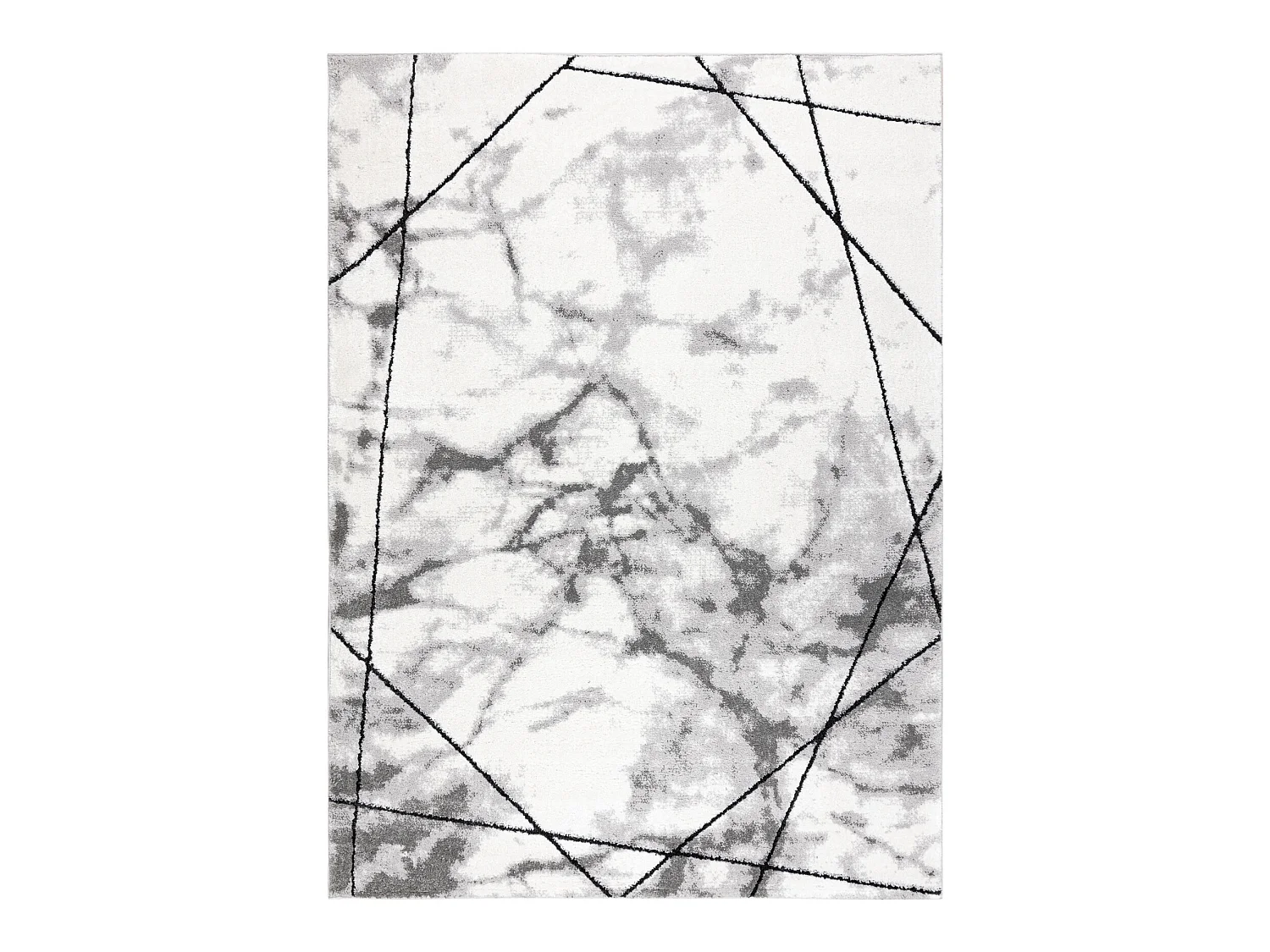 Tapijt modern COZY Lina, geometrisch , marmer - Structureel, twee pool 140x190 cm