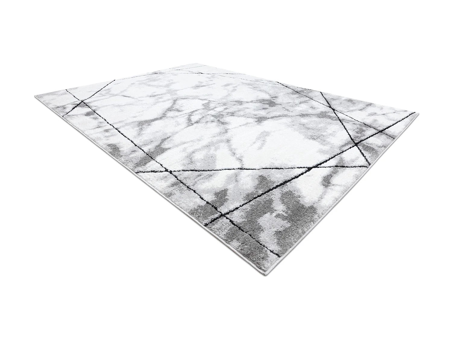 Tapijt modern COZY Lina, geometrisch , marmer - Structureel, twee pool 140x190 cm