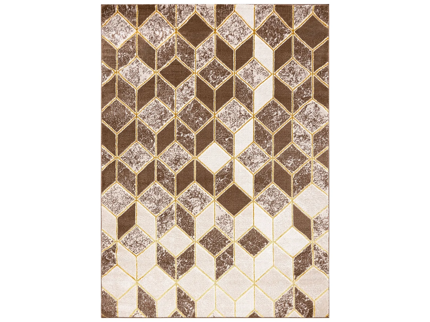 Modern MEFE Teppich B400 Würfel, geometrisch 3D - Strukturell zwei Eb 140x190 cm