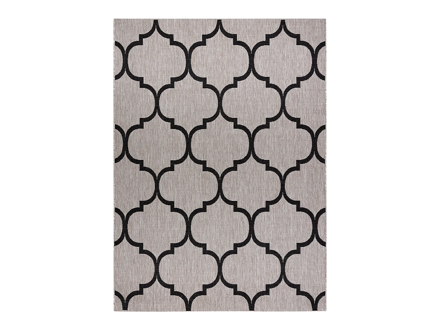 Sisal tapijt SISAL FLOORLUX 20608 , klaver Marokkaanse , trellis zilve 120x170 cm