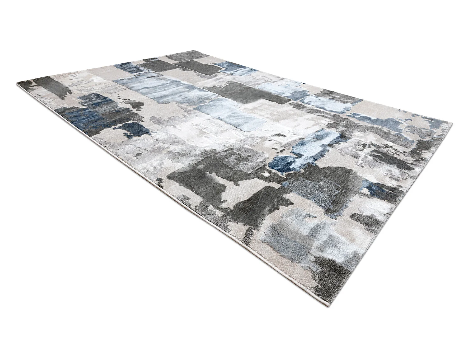 Tapis ACRYLIQUE ELITRA 6215 Abstraction vintage gris / bleu 160x230 cm