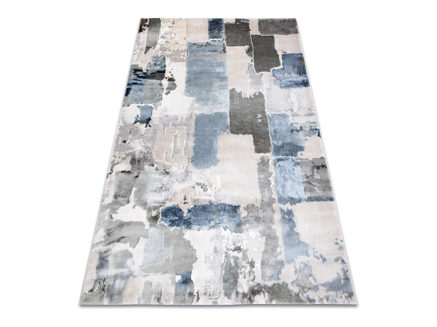 Tapis ACRYLIQUE ELITRA 6215 Abstraction vintage gris / bleu 160x230 cm